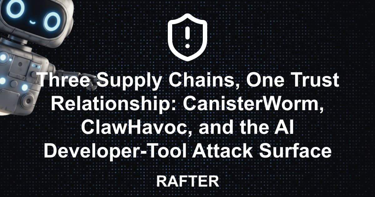 Three Supply Chains, One Trust Relationship: CanisterWorm, ClawHavoc, and the AI Developer-Tool Attack Surface