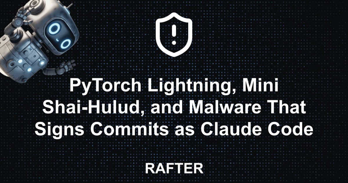 PyTorch Lightning, Mini Shai-Hulud, and Malware That Signs Commits as Claude Code