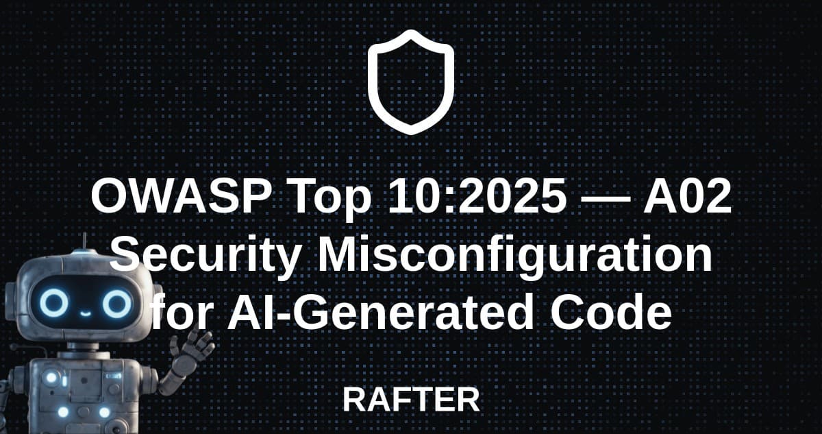 OWASP Top 10:2025 — A02 Security Misconfiguration for AI-Generated Code