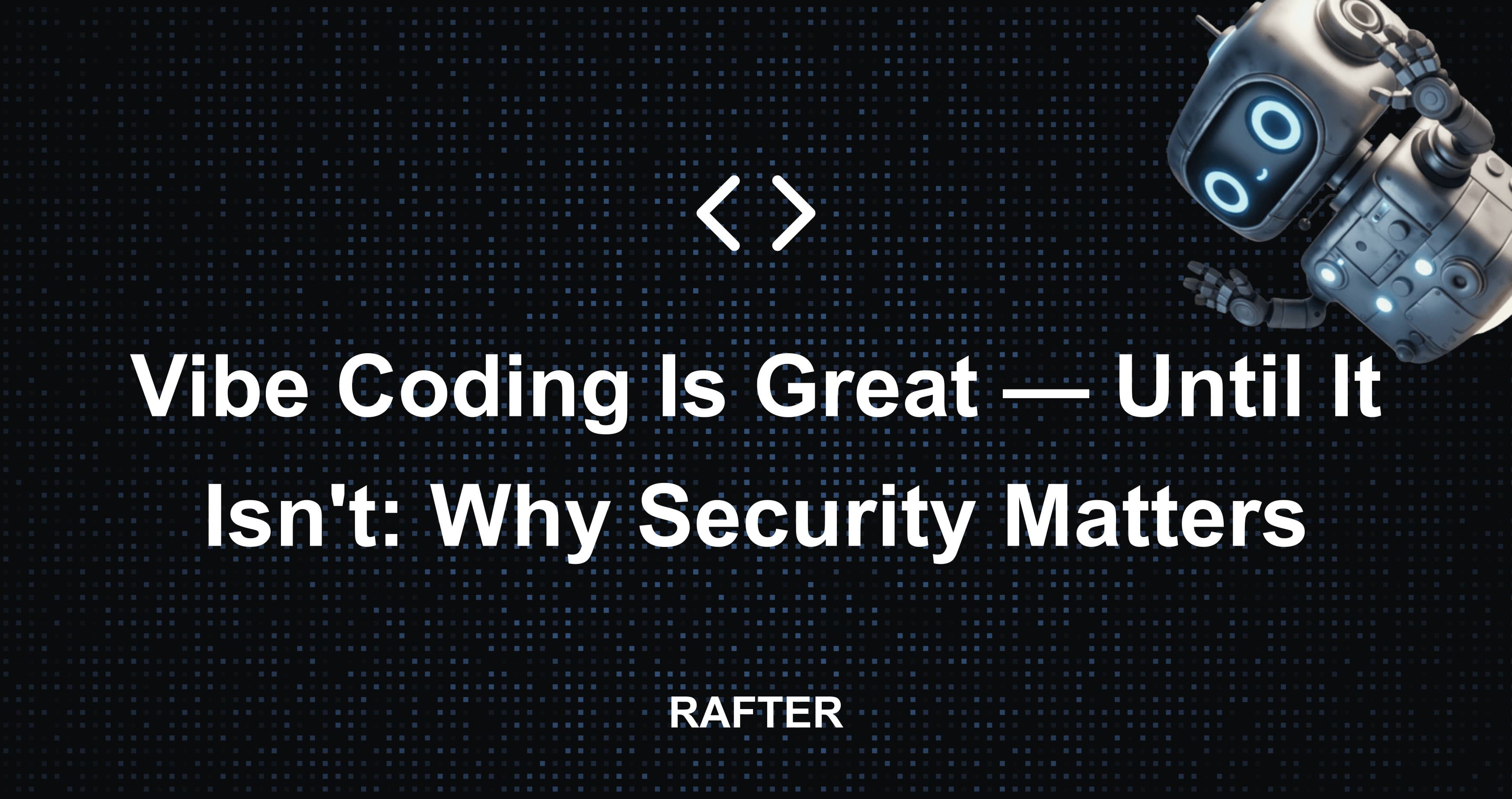 Vibe Coding Is Great — Until It Isn't: Why Security Matters