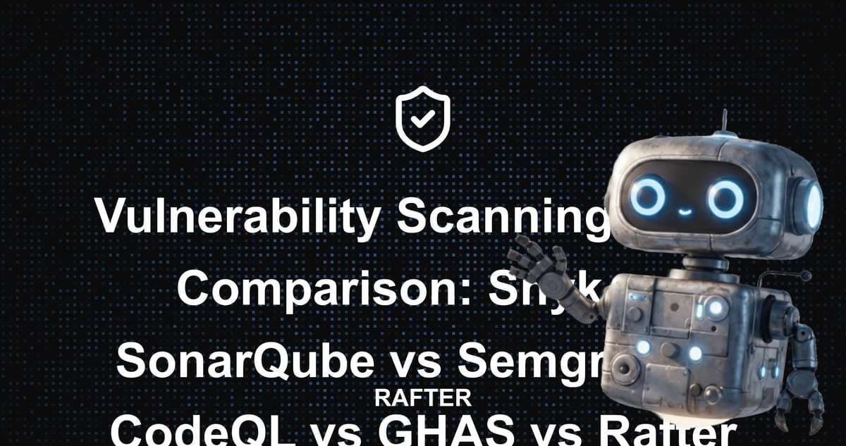 Vulnerability Scanning Tools Comparison: Snyk vs SonarQube vs Semgrep vs CodeQL vs GHAS vs Rafter